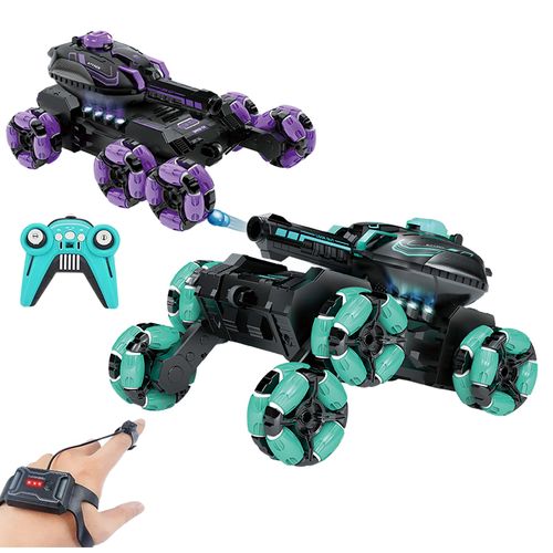 Remote control car tank can launch water bombs four-wheel drive off-road mecha electric toy car