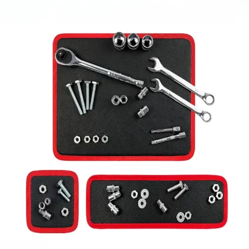 Flexible Magnetic Tool Holder Mat for Bolt Screw Wrenches Collapsible Magnetic Tool Tray and Telescoping Magnetic Pickup Tool