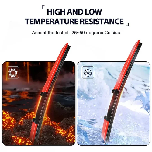 A Pair of Colourful Silent Windshield Wipers - Easy to install quick-release clip, Durable and Wear-resistant Stylish Design for Clear, Quiet Drives!