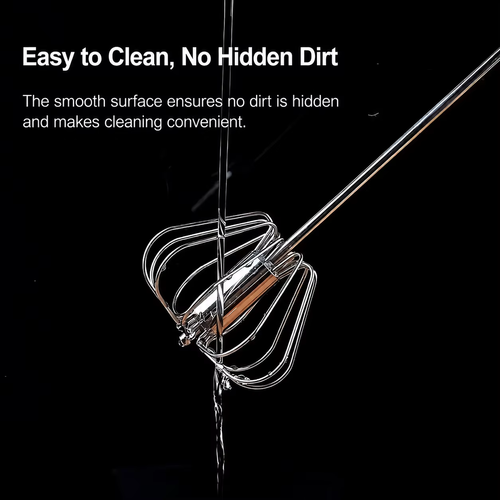 5pcs Semi-automatic egg beater and milk frother manual stainless steel mixing rod cream mixer egg whisk baking tool