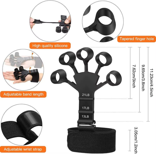 Five-finger puller Silicone finger trainer 1 pair