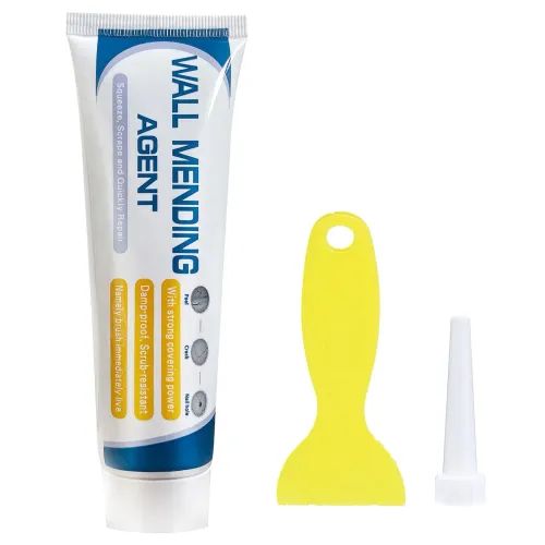 Wall Mending Agent Wall Repair Cream with Scraper Strong Adhesion Mouldproof Water Proof Paint for Wall White Wall Restore Kit
