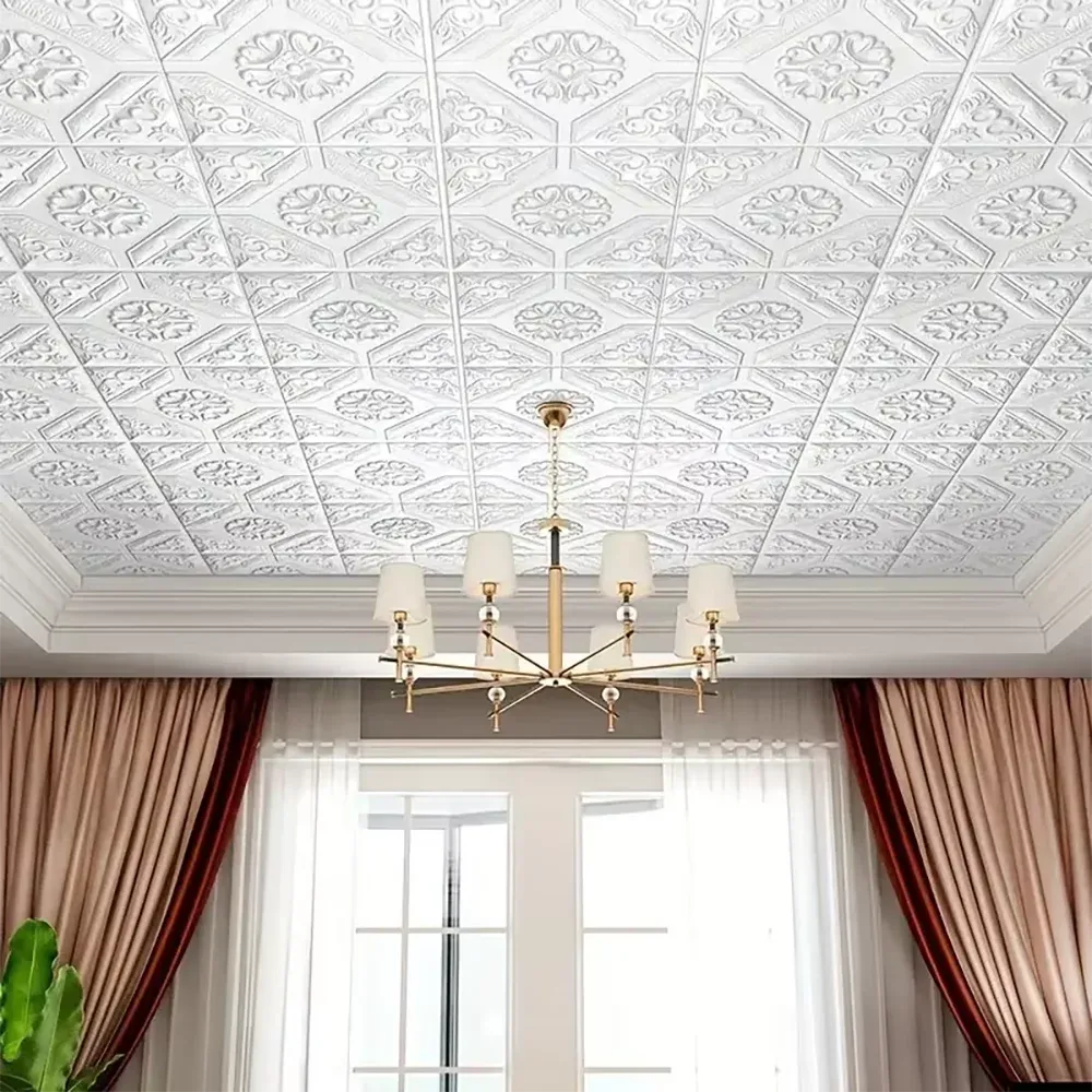 Decorative waterproof moisture-proof mildew proof modern style self-adhesive 35cm * 35cm wallpaper bedroom background wall