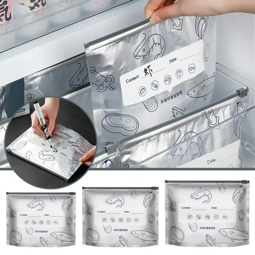 Thickened Aluminum Titanium Foil Fresh-Keeping Sealed Bag for Home Fridge Food Preservation And Freezing Special Storage Bag