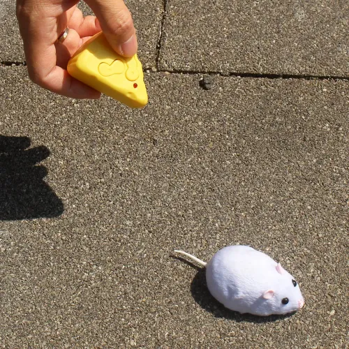 Electric Mini RC Mice IR Simulation Remote Control Rat Mouse Prank Joke Scary Trick Toy for Cat Dog Kid Electronic Pet Toy Gift