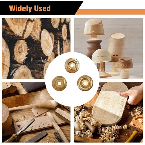 3 Sets (9PCS) 100mm Wood Carving Disc Set for Angle Grinder – Flat, Curved & Slanted Grinding Wheels