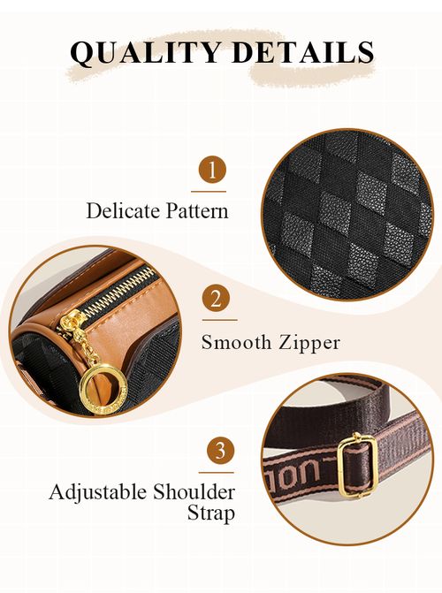 🔥Fashion Diamond Pattern Large Capacity 3-Layer Crossbody Bag💕