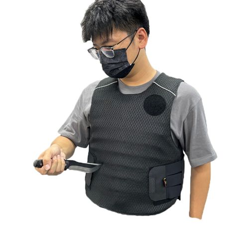 Carbon fiber premium outdoor stab-proof vest hook and loop fastener quick on and off safety vest