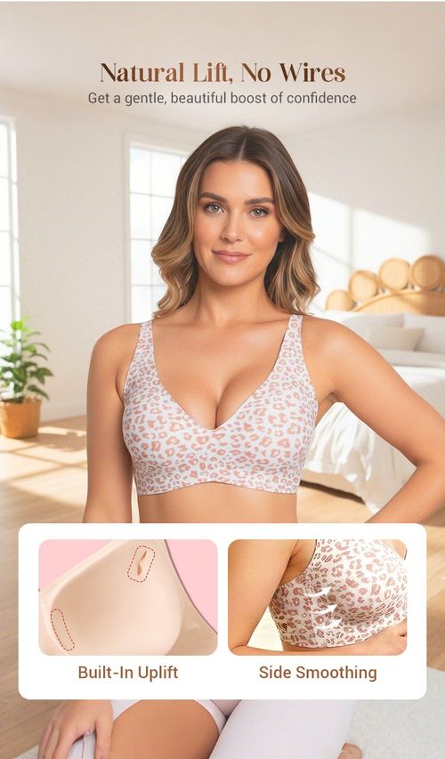 Wireless Womens Comfortable Wireless Bras Push Up Bralettes Seamless Tshirts Bras Deep V Everyday Bras