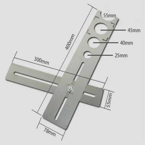 Ceramic Tile Glass Drilling Locator, Marble Wall And Floor Tile Drill Bit Drilling Tool, Water And Electricity Measuring Tooll