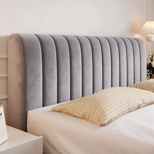 Velvet Texture Headboard Cover Modern Design Simple Style Solid Color Headboard Four Season Use Washable Headboard Cover Home