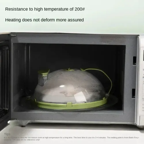 Microwave Splash Heating Cover High Temperature Resistant Water Injection and Splash-Proof Kitchen Utensils Kitchen Organizers