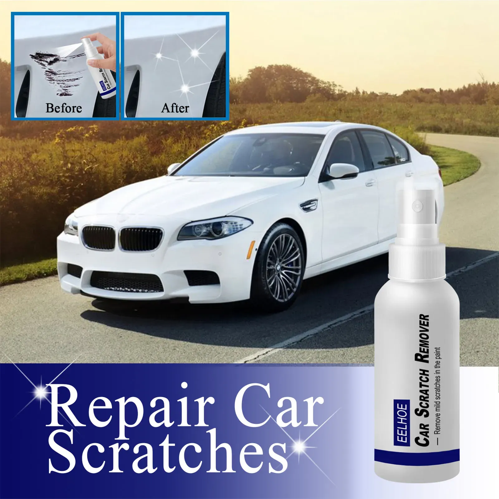 2 piece Car Scratch Repair Nano Spray 200ml