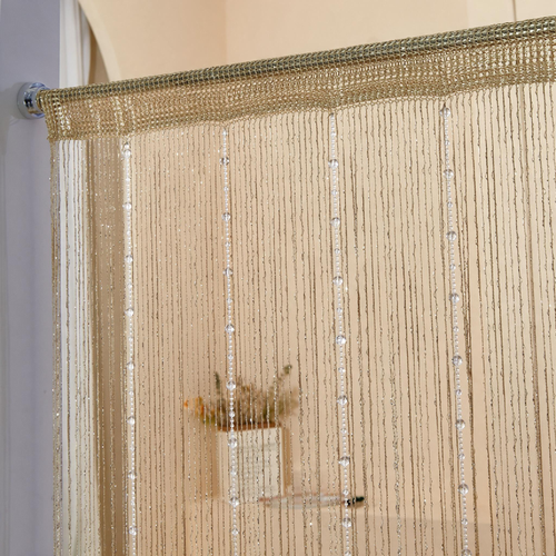 1pcs 100*200cm Crystal Beaded String Curtains Screen String Divider Blind for Salon Living Room Door Wall Window Tassel Curtain