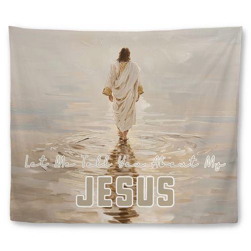 Faith Wall Hanging Tapestry for Sacred Spaces & Prayer Corners