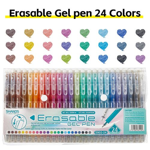 36 color hot erasable neutral pen for children's painting, hook line sketching, quick drying, continuous ink, color press copy pen