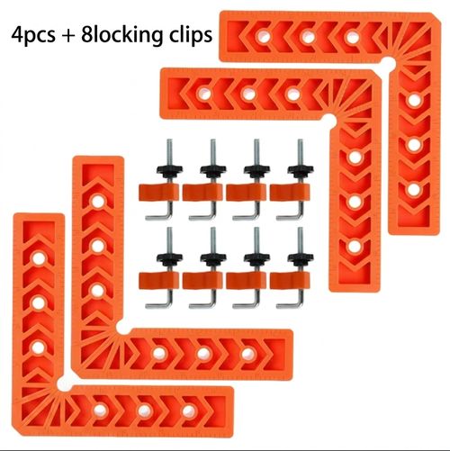 90 Degree Positioning Squares Right Angle Fixing Clip Aluminium Alloy L-Type Corner Clamp Woodworking Carpenter Tool Clamping