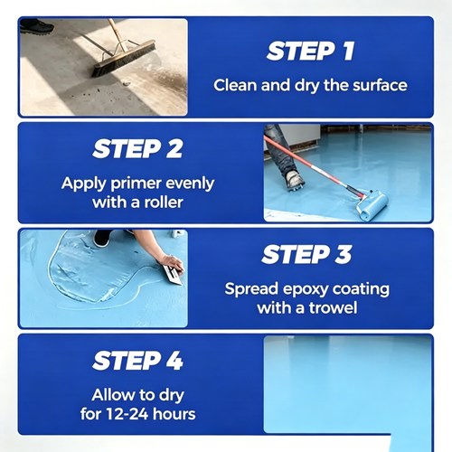 High-Gloss Marble Finish Epoxy Floor Coating 1kg per barrel