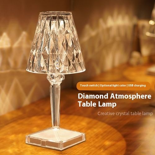 USB charging diamond decorative atmosphere light for dining room and bedroom
