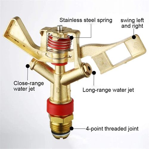 2PCS Four-point or six-point alloy dual-spray irrigation equipment