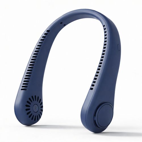 2026 Long endur New Mini Neck Mounted Fan Portable Bladeless Neck Rechargeable Air Cooler 3 Speed Mini Summer Sports Fan Outdoor