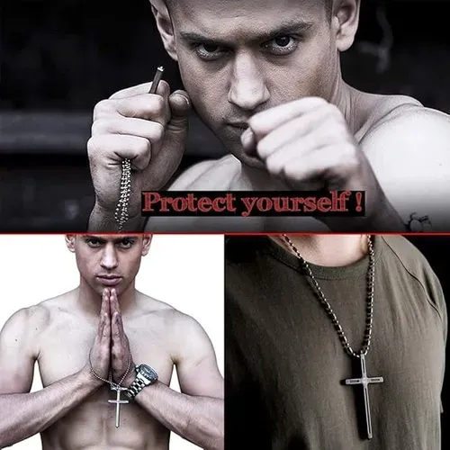Self-Defense Cross Necklace