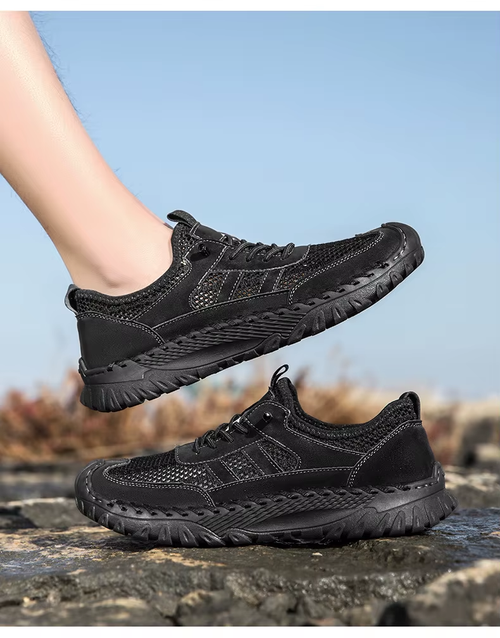 Breathable Men's Flat-Soled Sports Shoes for Summer