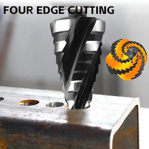 5-Piece HSS Step Drill Bit Set for Metal