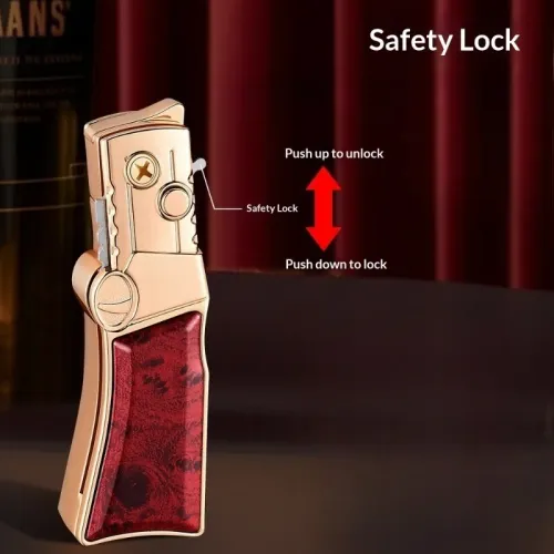 Outdoor Metal Lighter Refillable Design, Compact & Durable