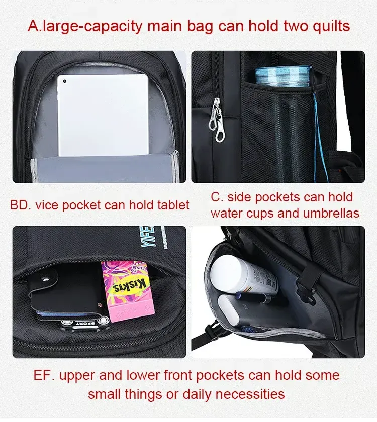 Large-Capacity Oxford Backpack