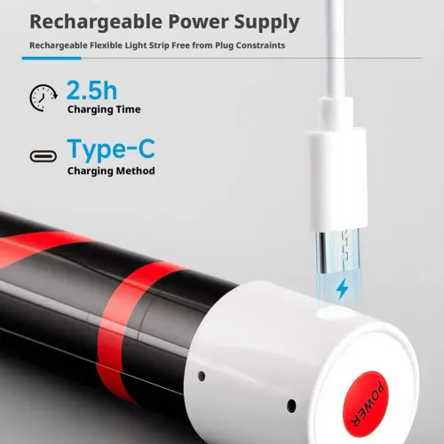 Flexible mechanical lamp with 360° bendable high-brightness LED
