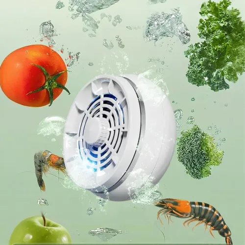 Kitchen Fruit Cleaner Machine Portable Food Purifier Electrolysis 4 Modes Automatic Washer for Vegetable Meat Seafood Grain