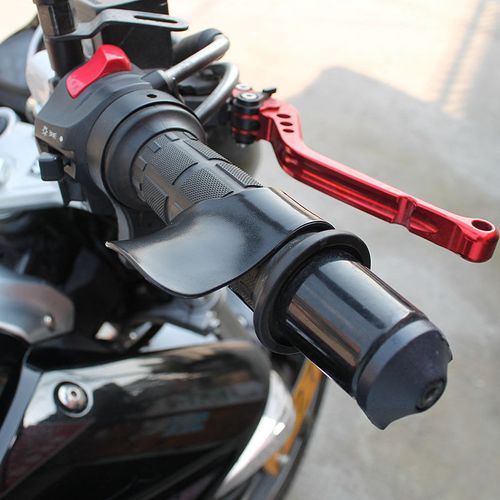 4 pcs Throttle Assist Cruise Control Handle Black ABS Handlebar Rocker Motorcycle Thumb Rest