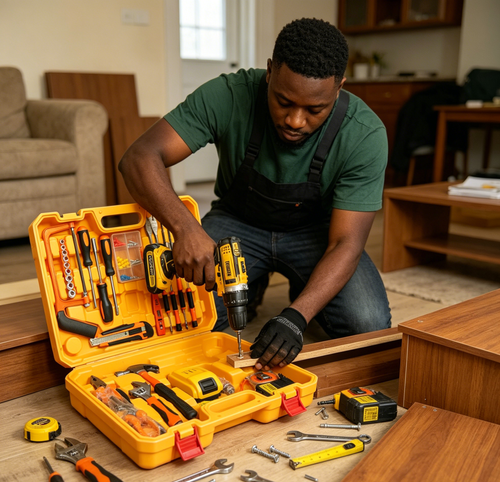 Electric Drilling Machine Tools Multi-functional Impact Drill Screwdriver Household Hardware Tool Set