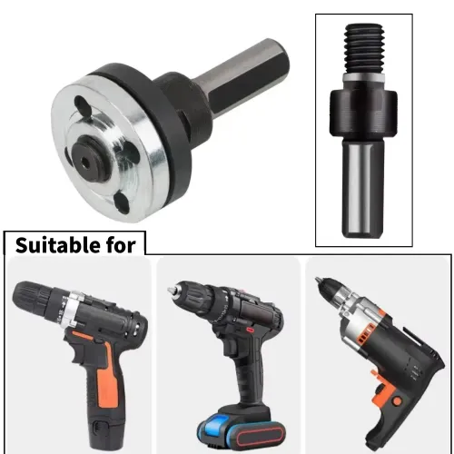Angle Grinder Adapter For Electric Power Drill Converter Attachment Flange Nut Parts Set Connect Rod Disc Wheel Arbor Mandrel