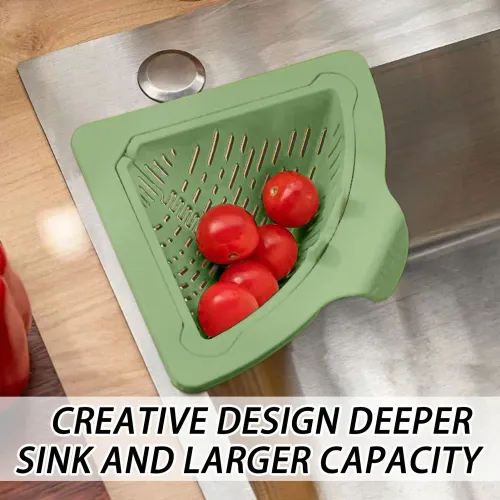 3 pcs new Magnetic Silicone Sink Corner Rack Drain Strainer Basket For Kitchen Storage