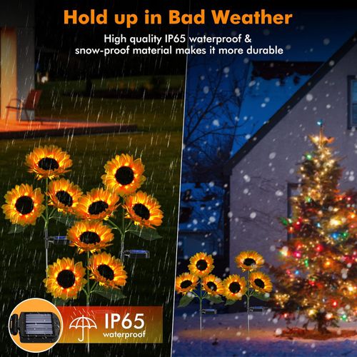 🌞Solar LED Sunflower Garden Lights 29.6inch 75cm