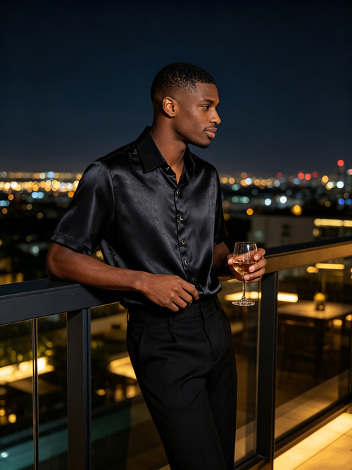 Advanced men's short sleeved shirt