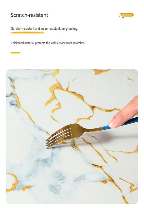 60cm x 300cm Smooth marble contact wall sticker wallpaper self-adhesive detachable
