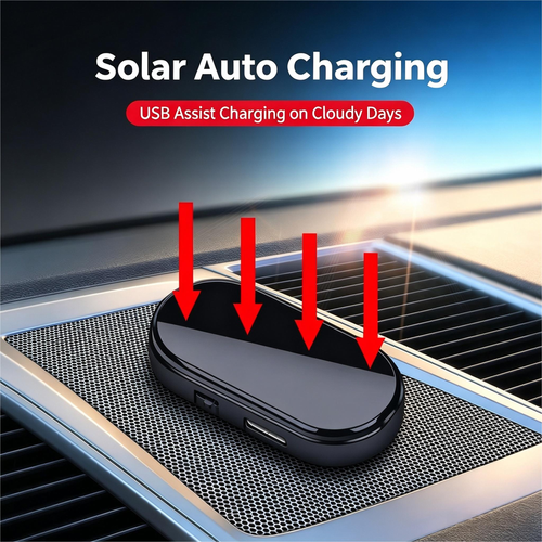 4PCS Solar Powered Car Anti-Theft Warning Light