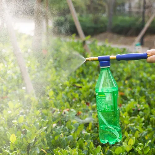 High Pressure Air Pump Garden Manual Sprayer Adjustable Drink Bottle Spray Head Nozzle Adjustable Beverage Bottle Sprayer