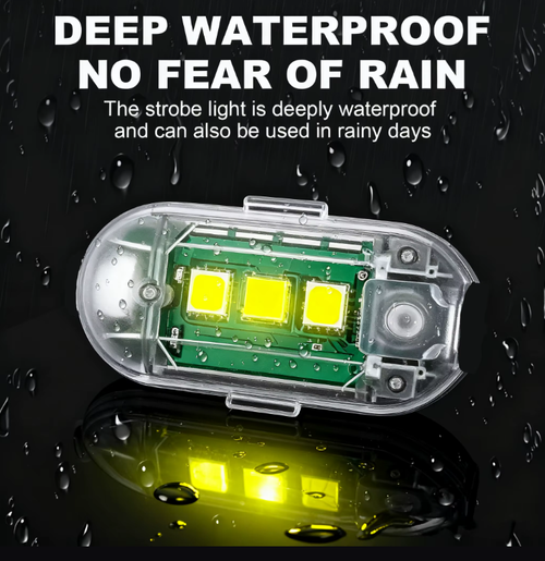 2pcs Led Motorcycle Car Drone Strobe Warning Light Flashing Light Portable Anti-Collision Light