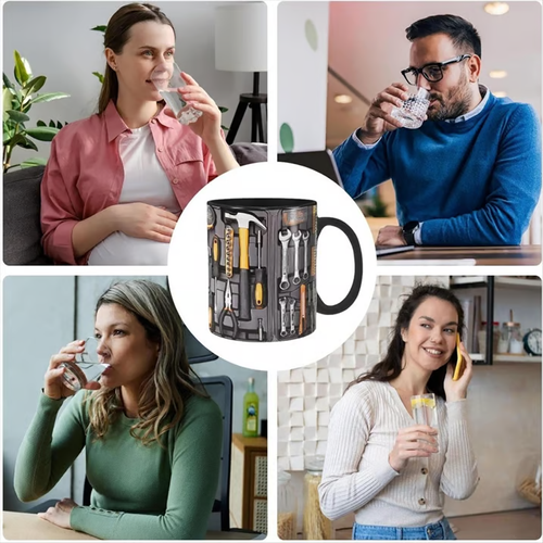 Creativity Funny Coffee Mug - Mechanic Toolbox Set pattern