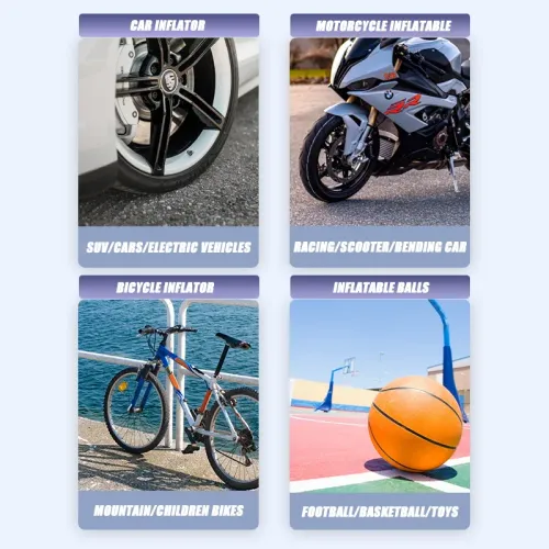 Electric Air Pump 4000mAh Rechargeable Inflatable Car Tire Inflator Wireless Charging Digital Display Air Compressor Pump