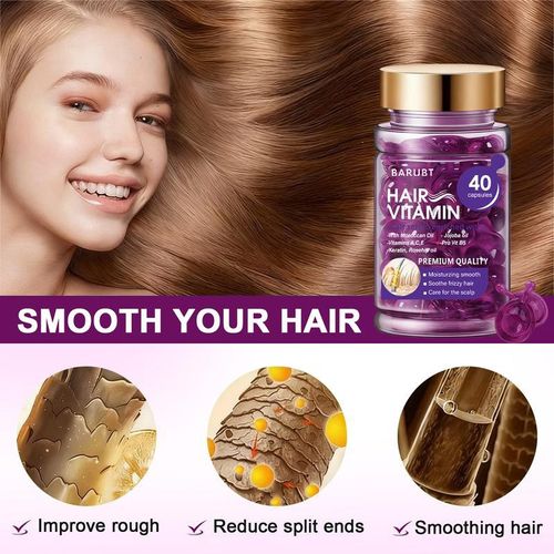 Fast Moisturizing Hair Vitamin Capsule 40pcs per bottle Smoothing Silky Keratin Complex Oil Nourishing Moroccan Hair Care Oil