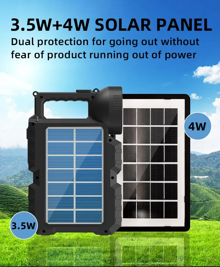 Solar Lamp + Phone Charging + Bluetooth Speaker + FMRadio - All in One Powerful Device