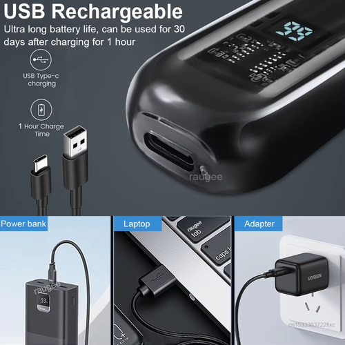 Nose Hair Trimmer Rechargeable Electric Nose Hair Remover Men Eyebrow Hair Shaving Razor Mini Pocket Portable Nose Hair Clipper