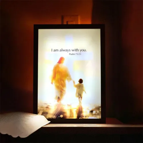 esus Lamp Light Painting Picture Frame Ornament 4D LED Painting Lamp Wall Art Study Living Room Bedroom Luminous Decoration