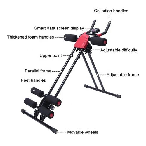 Home Gym Five-Use Ab Crunch Fitness Machine Iron Body Building Abdominal Gym Machine