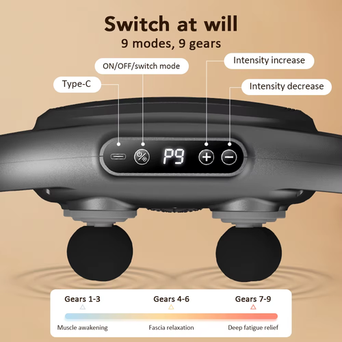 6-Head High-Frequency Vibration Body Massage Fascia Gun